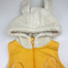 Load image into Gallery viewer, Girls JELLYBABY, fleece hooded vest / jacket, light marks front right chest, FUC, size 2,  