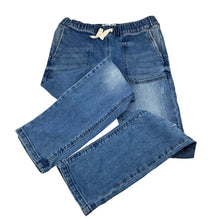 Load image into Gallery viewer, Boys Cotton On, distressed stretch denim jeans, elasticated, Inside leg: 59cm, FUC, size 8,  