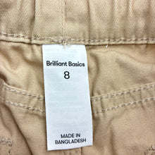Load image into Gallery viewer, Boys Brilliant Basics, cotton chino pants, elasticated, Inside leg: 54cm, EUC, size 8,  
