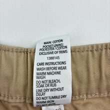 Load image into Gallery viewer, Boys Brilliant Basics, cotton chino pants, elasticated, Inside leg: 54cm, EUC, size 8,  