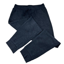 Load image into Gallery viewer, Unisex Target, navy marle fleece lined track pants, Inside leg: 64cm, FUC, size 14,  