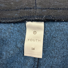 Load image into Gallery viewer, Unisex Target, navy marle fleece lined track pants, Inside leg: 64cm, FUC, size 14,  
