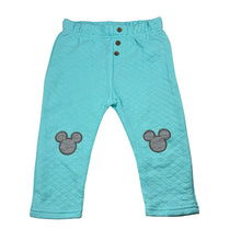 Load image into Gallery viewer, Unisex Disney, Mickey Mouse quilted leggings / bottoms, elasticated, EUC, size 1-2,  