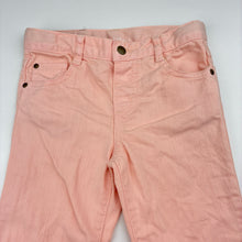 Load image into Gallery viewer, Girls bout'chou, denim pants, adjustable, Inside leg: 26.5cm, mark back left leg, FUC, size 12 months,  
