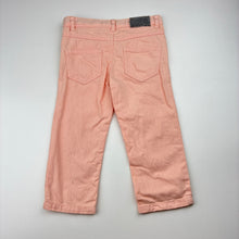Load image into Gallery viewer, Girls bout'chou, denim pants, adjustable, Inside leg: 26.5cm, mark back left leg, FUC, size 12 months,  