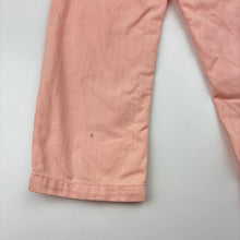 Load image into Gallery viewer, Girls bout'chou, denim pants, adjustable, Inside leg: 26.5cm, mark back left leg, FUC, size 12 months,  
