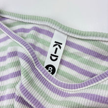 Load image into Gallery viewer, Girls KID, striped stretchy tee / top, FUC, size 8,  