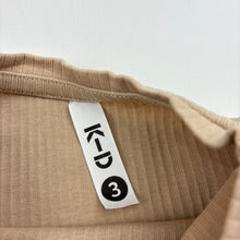 Load image into Gallery viewer, Unisex KID, organic cotton blend long sleeve top, marks back right sleeve, FUC, size 3,  