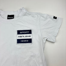 Load image into Gallery viewer, Boys HENLEYS, white cotton tee / top, GUC, size 10,  
