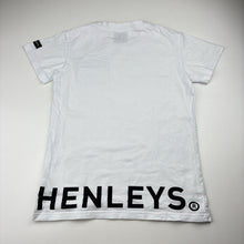 Load image into Gallery viewer, Boys HENLEYS, white cotton tee / top, GUC, size 10,  