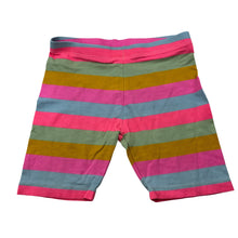 Load image into Gallery viewer, Girls Mango, colourful stretchy bike shorts, small mark, FUC, size 3,  
