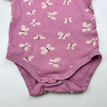 Load image into Gallery viewer, Girls Baby Berry, cotton bodysuit / romper, butterflies, FUC, size 0,  