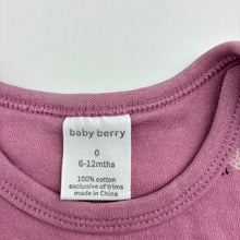 Load image into Gallery viewer, Girls Baby Berry, cotton bodysuit / romper, butterflies, FUC, size 0,  