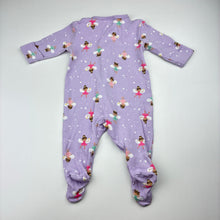 Load image into Gallery viewer, Girls Dymples, soft organic cotton zip coverall / romper, GUC, size 000,  