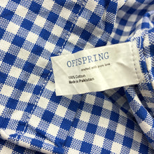 Load image into Gallery viewer, Boys OFFSPRING, checked cotton hooded shirt, L: 54cm, EUC, size 7-8,  