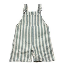 Load image into Gallery viewer, Unisex Zara, striped cotton overalls / shortalls, EUC, size 5,  