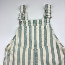Load image into Gallery viewer, Unisex Zara, striped cotton overalls / shortalls, EUC, size 5,  