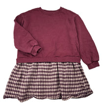 Load image into Gallery viewer, Girls MNG, cotton sweater dress, wash fade, FUC, size 7-8, L: 57cm