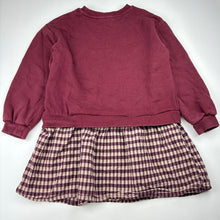 Load image into Gallery viewer, Girls MNG, cotton sweater dress, wash fade, FUC, size 7-8, L: 57cm