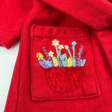 Load image into Gallery viewer, Girls handmade, embroidered jacket / coat, no size, L: 54cm, armpit to armpit: 30cm, armpit to cuff: 24cm, EUC, size 4-5,  