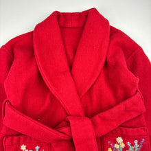 Load image into Gallery viewer, Girls handmade, embroidered jacket / coat, no size, L: 54cm, armpit to armpit: 30cm, armpit to cuff: 24cm, EUC, size 4-5,  