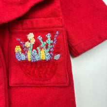 Load image into Gallery viewer, Girls handmade, embroidered jacket / coat, no size, L: 54cm, armpit to armpit: 30cm, armpit to cuff: 24cm, EUC, size 4-5,  