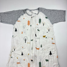Load image into Gallery viewer, Unisex cutelife, lightweight bamboo / cotton sleepsuit, Sz: L, back of neck to crotch: 61cm, EUC, size 2-3,  