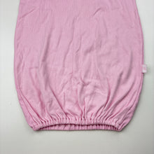 Load image into Gallery viewer, Girls pink, embroidered cotton sleepsack, EUC, size 000,  