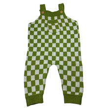 Load image into Gallery viewer, Unisex MINI ZALI, checked knit overalls / romper, GUC, size 0,  