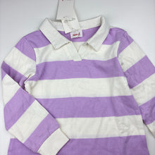 Load image into Gallery viewer, Girls Seed, striped soft cotton long sleeve dress, NEW, size 4, L: 52cm