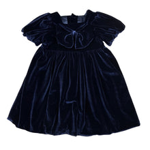 Load image into Gallery viewer, Girls Origami, navy velvet formal / party dress, EUC, size 1, L: 46cm