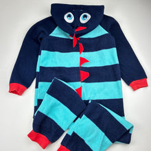 Load image into Gallery viewer, Boys Target, fleece all-in-one pyjamas / sleepsuit, GUC, size 6,  