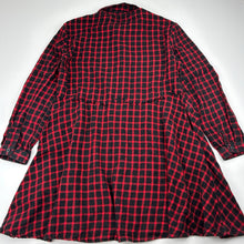 Load image into Gallery viewer, Girls Zara, checked cotton shirt dress, GUC, size 8, L: 62cm