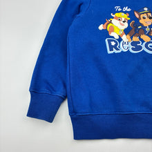Load image into Gallery viewer, Boys Nickelodeon, Paw Patrol fleece lined sweater / jumper, FUC, size 4,  