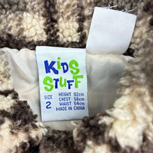Load image into Gallery viewer, Boys Kids Stuff, vintage fleece jacket / coat, light marks on sleeve pocket, FUC, size 2,  