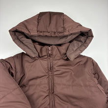 Load image into Gallery viewer, Unisex ZAJA THE LABEL, brown puffer jacket / coat, detachable hood, GUC, size 3,  