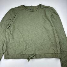 Load image into Gallery viewer, Girls Anko, khaki cotton long sleeve top, EUC, size 14,  