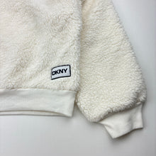 Load image into Gallery viewer, Girls DKNY, soft fluffy fleece sweater / jumper, EUC, size 6,  