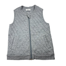 Load image into Gallery viewer, Unisex purebaby, quilted organic cotton blend zip up vest, GUC, size 4,  