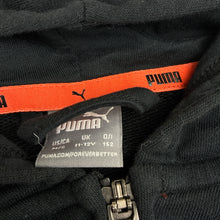 Load image into Gallery viewer, Boys PUMA, black zip hoodie sweater, street sports, EUC, size 11-12,  