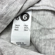Load image into Gallery viewer, Boys KID, grey marle long sleeve tee / top, dinosaur, EUC, size 6,  