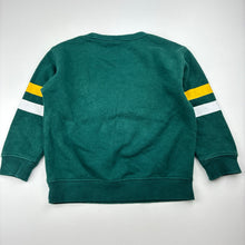 Load image into Gallery viewer, Boys green, fleece lined sweater / jumper, no labels, armpit to armpit: 33cm, shoulder to cuff: 30cm, GUC, size 1-2,  