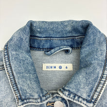 Load image into Gallery viewer, Girls Target, soft feel stretch knit denim jacket, GUC, size 6,  