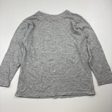 Load image into Gallery viewer, Boys KID, grey marle long sleeve tee / top, dinosaur, EUC, size 4,  