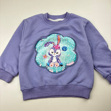 Load image into Gallery viewer, Girls Baby, flip sequin sweater / jumper, light mark right shoulder, FUC, size 3,  