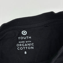Load image into Gallery viewer, Boys Target, black organic cotton long sleeve top, EUC, size 8,  