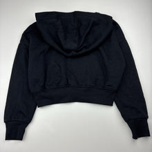 Load image into Gallery viewer, Girls KID, cropped fleece lined zip hoodie sweater, EUC, size 8,  
