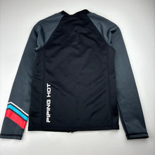 Load image into Gallery viewer, Unisex Piping Hot, zip up rashie / swim top, EUC, size 12,  