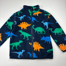 Load image into Gallery viewer, Boys Anko, fleece zip up sweater, dinosaurs, EUC, size 3,  