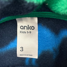 Load image into Gallery viewer, Boys Anko, fleece zip up sweater, dinosaurs, EUC, size 3,  